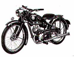 Miele Motorrad mit Kickstarter 730 (K30)